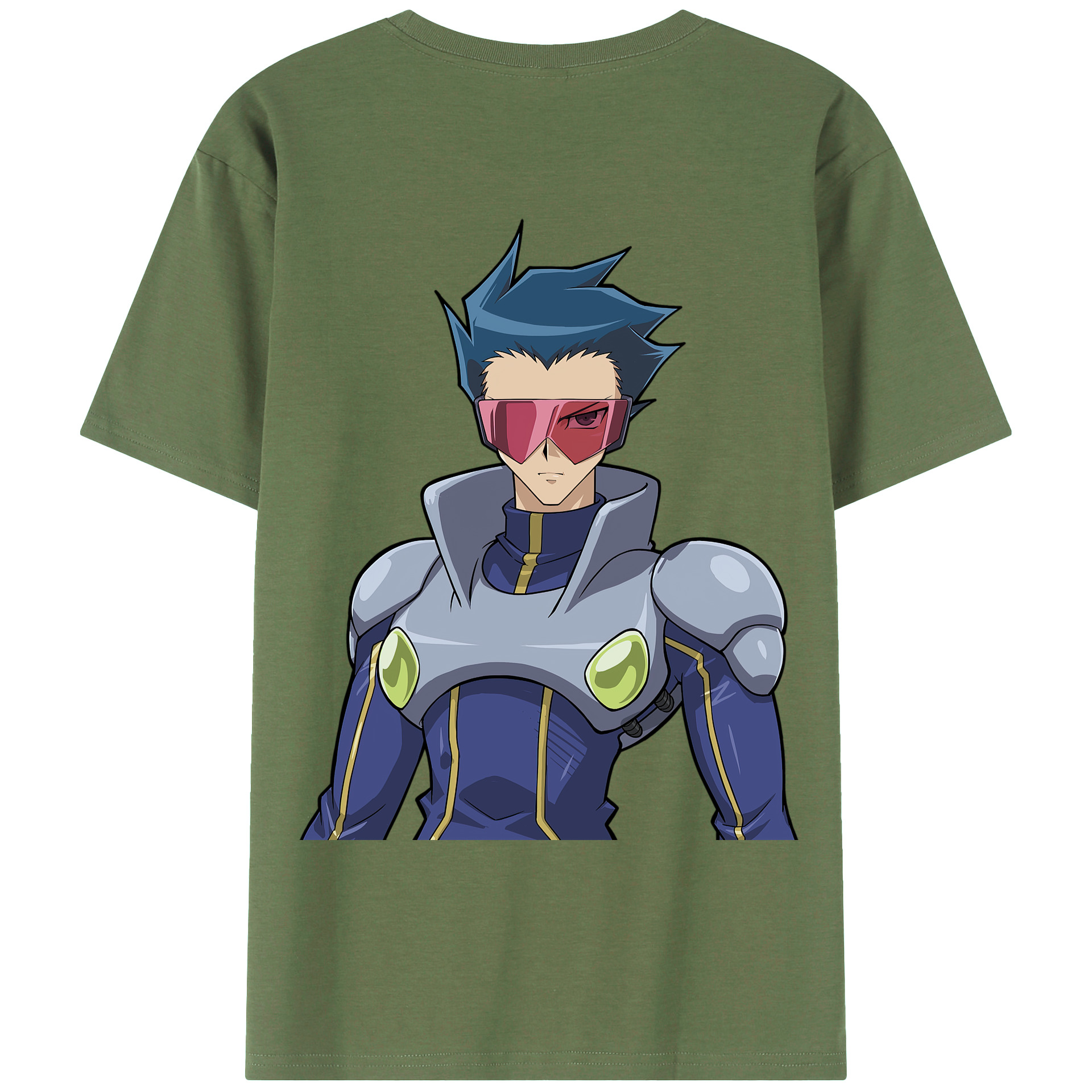 （画像用） 遊☆戯☆王 Yu-Gi-Oh! 綿100％ メンズ半袖Tシャツ（バックプリント） 通気性
